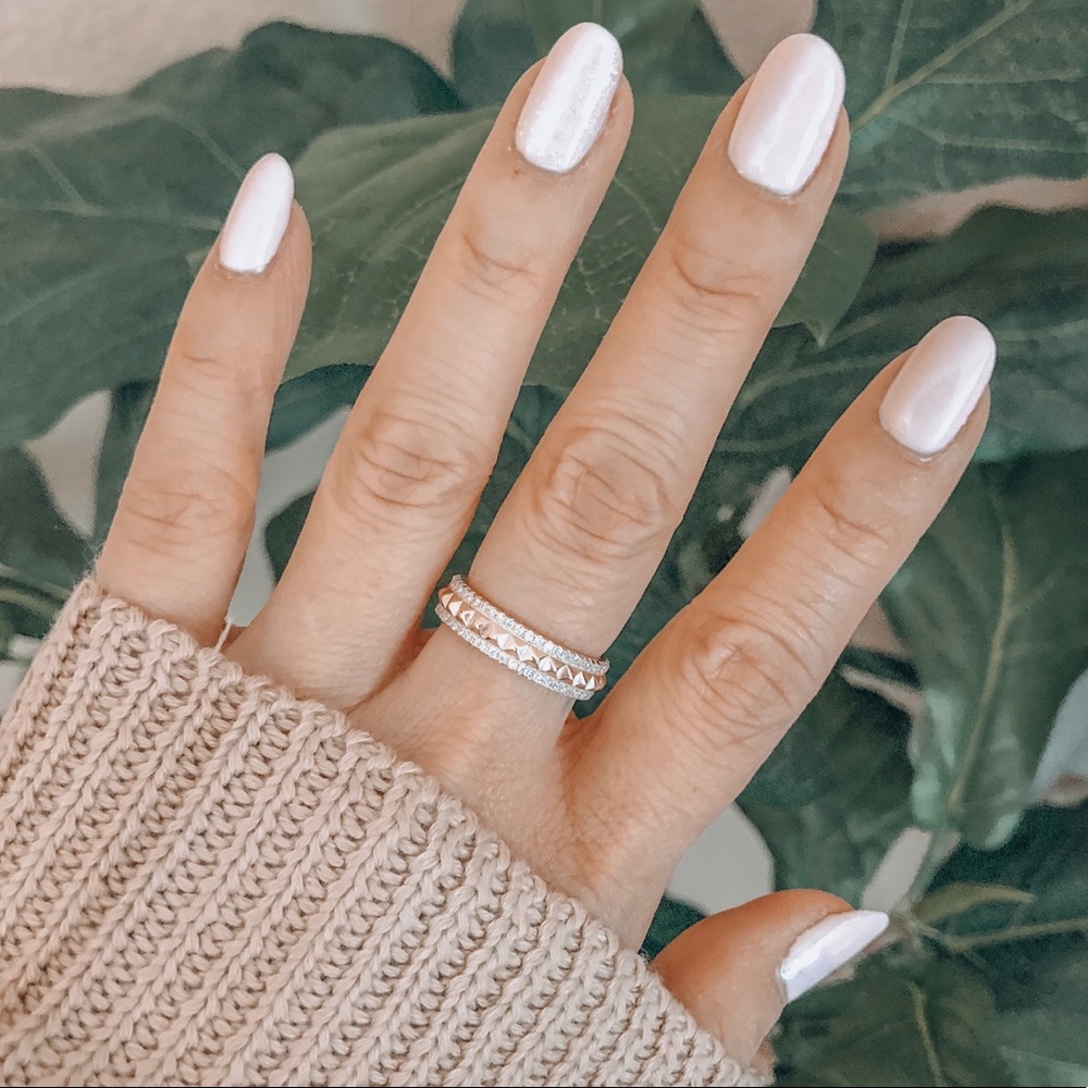 Shashi Rocker Pave Ring